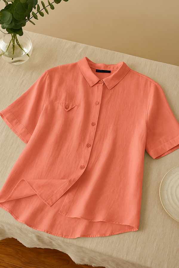 APPARELVIEW PEACH TUNIC FOR WOMEN