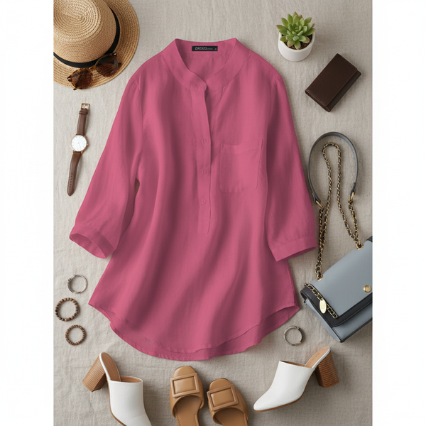 APPARELVIEW FASHION TUNIC LIGHT PINK