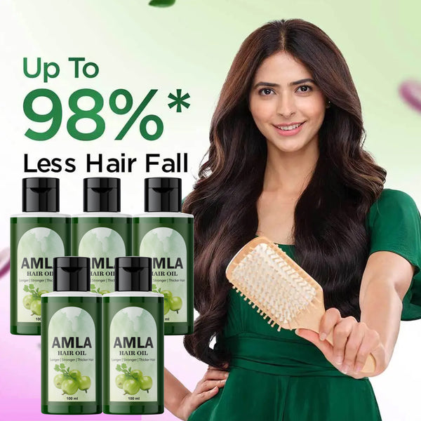 Amla Hair Oil for Long, Strong & Thick Hair – 100ml (Pack of 5)
