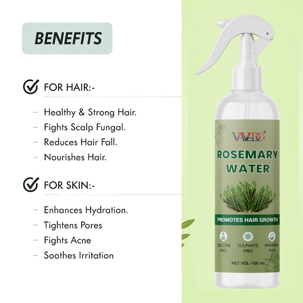 Rosemary Water | Hair Growth Expert | Rosemary Water For Hair | Hair Sprey for Regrowth 100ML (pack of 3)