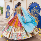 PRESERNTING NEW  STYLISH DESIGNER  DIGITAL PRINTED WORK LAHENGA CHOLI WITH DUPATTA