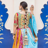 PRESERNTING NEW  STYLISH DESIGNER  DIGITAL PRINTED WORK LAHENGA CHOLI WITH DUPATTA