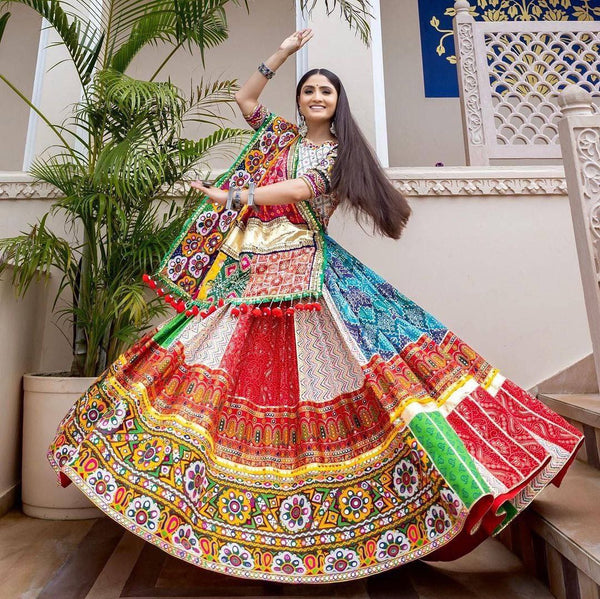 Multi Color Traditional Chaniya Choli For Navratri Special