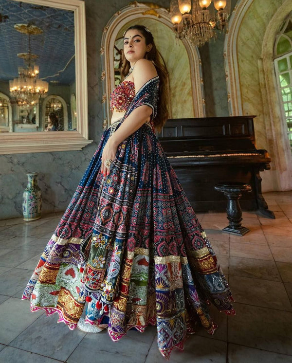 Navratri Special Rayon Chaniya Choli with Latkan Dupatta