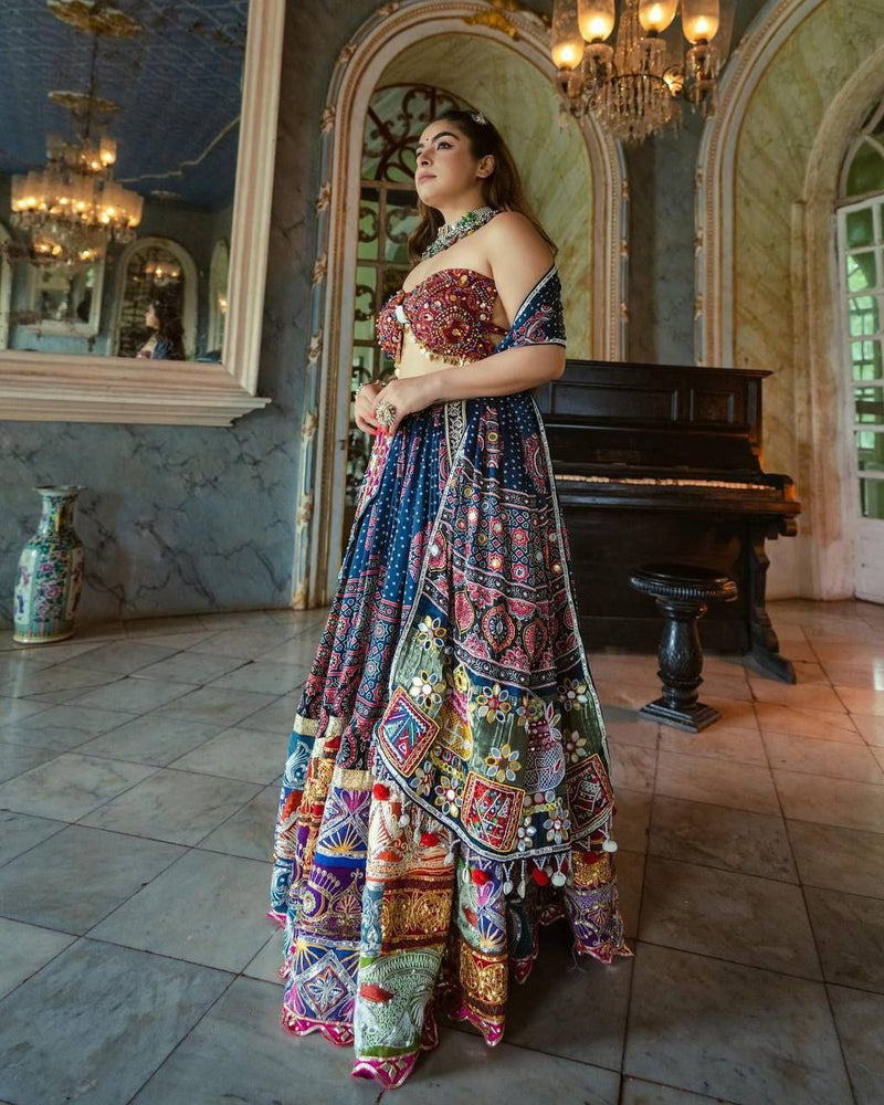Navratri Special Rayon Chaniya Choli with Latkan Dupatta