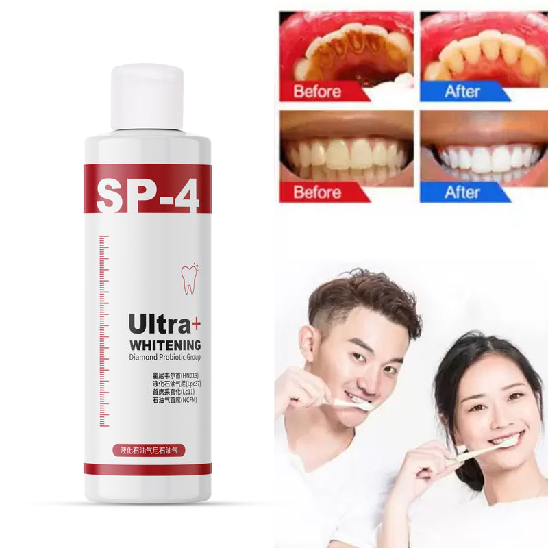 SP 4 Ultra Brightening Toothpaste Advanced Whitening Formula for Stain Removal and Enamel Protection Fresh Mint (Pack of 2)