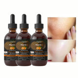 Vitamin C Serum For Glowing Skin | Face Serum added Blueberry Fruit Extract & Hyaluronic Acid | Fades Dark Spots | For Uneven & Dull Skin |Men & Women | 30ml (Pack of 3)