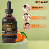 Vitamin C Serum For Glowing Skin | Face Serum added Blueberry Fruit Extract & Hyaluronic Acid | Fades Dark Spots | For Uneven & Dull Skin |Men & Women | 30ml (Pack of 3)