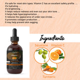 Vitamin C Serum For Glowing Skin | Face Serum added Blueberry Fruit Extract & Hyaluronic Acid | Fades Dark Spots | For Uneven & Dull Skin |Men & Women | 30ml (Pack of 3)